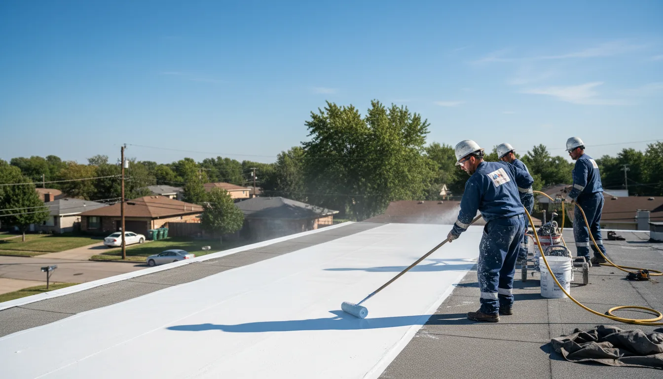 Commercial roof coating in Hacker Valley, WV near me